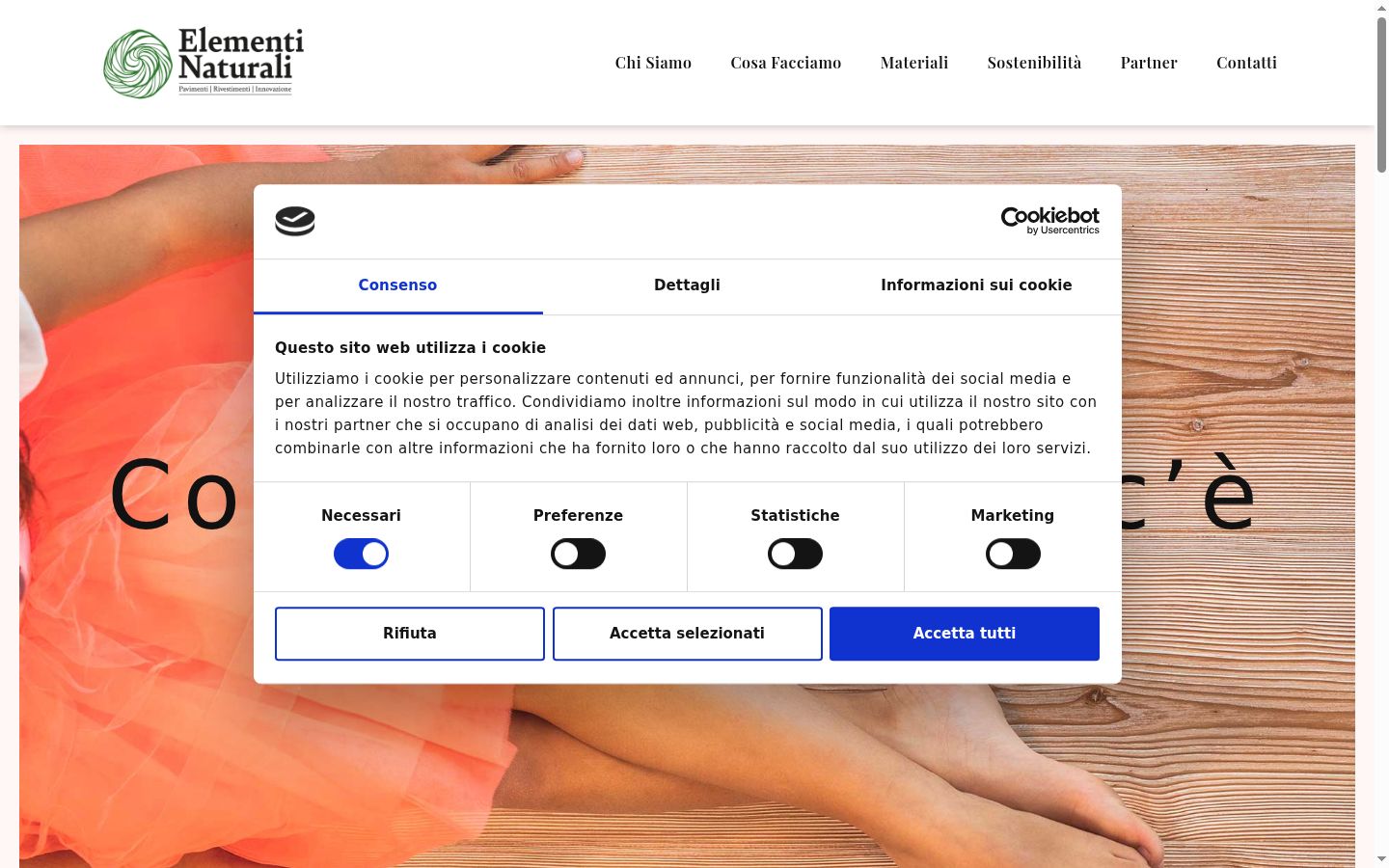 Capture d'écran de la bannière de consentement affichée avant toute interaction
