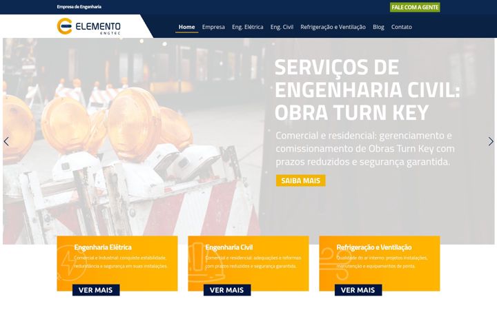 Screenshot ta' elementoengtec.com.br