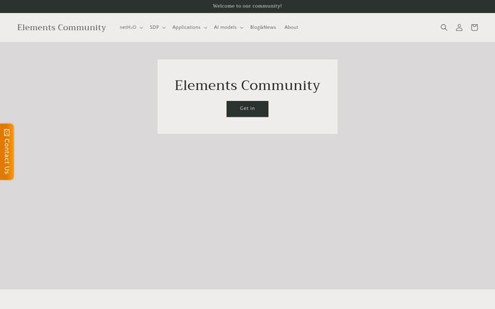 Screenshot of elements.community