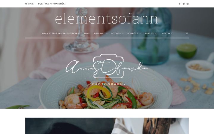 Captura de ecrã de elementsofann.pl