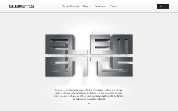 Screenshot of elementsstockholm.com
