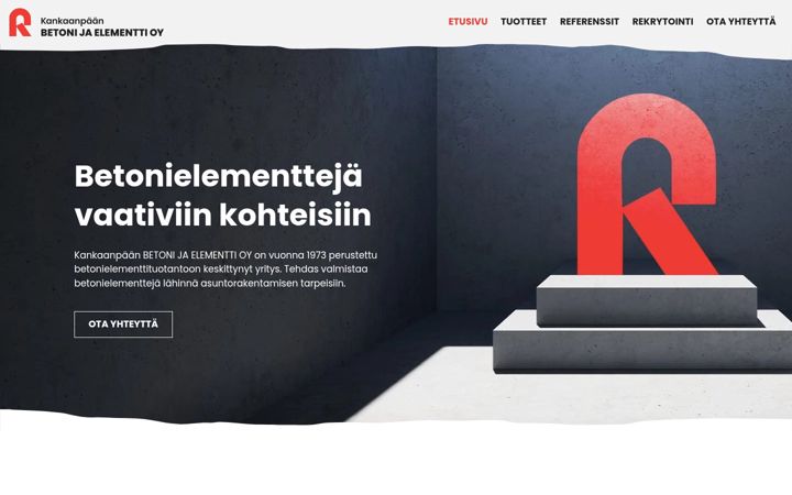 Screenshot di elementti.fi