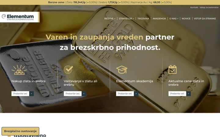 Screenshot di elementum.si
