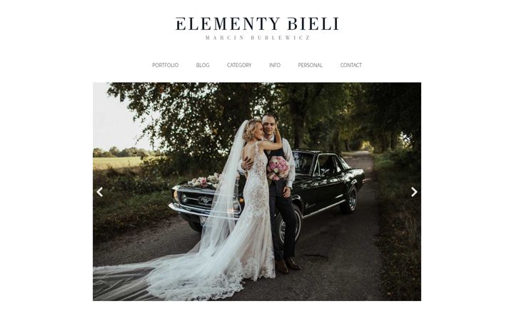 Screenshot of elementybieli.com