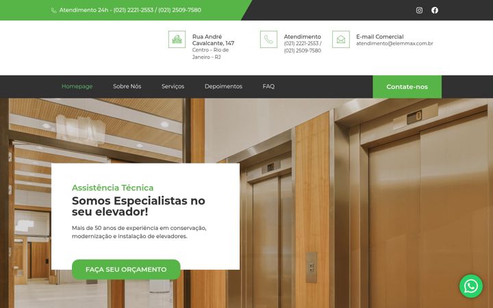 Screenshot ta' elemmax.com.br
