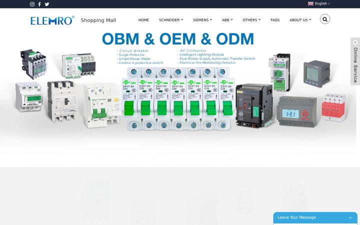 Screenshot of elemro.com