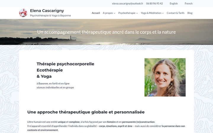 Screenshot of elena-cascarigny.com