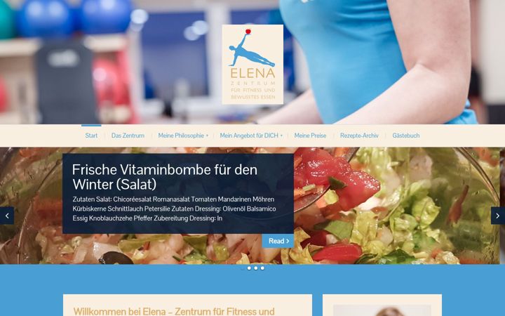 Screenshot di elena-fit.de