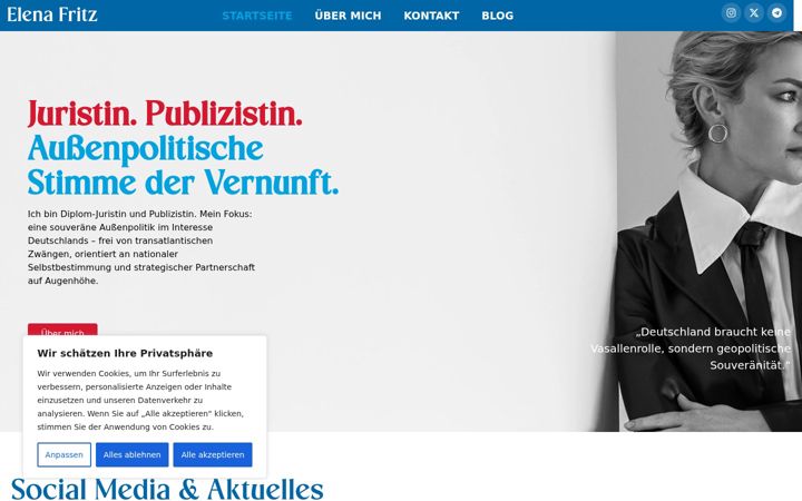 Snímek obrazovky elena-fritz.de