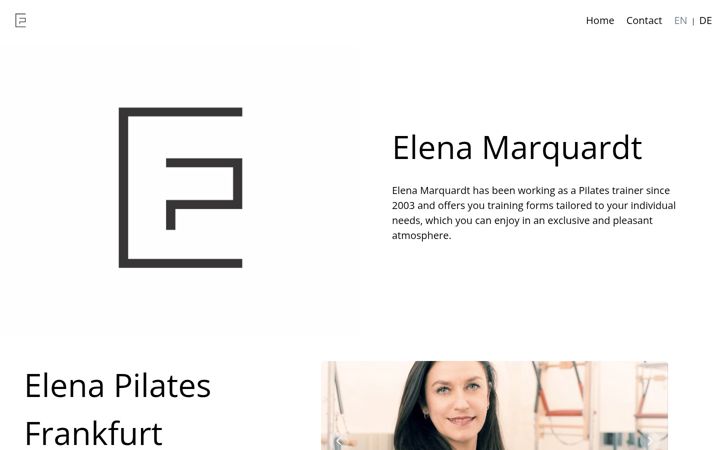 Ekrano kopija elena-pilates.de