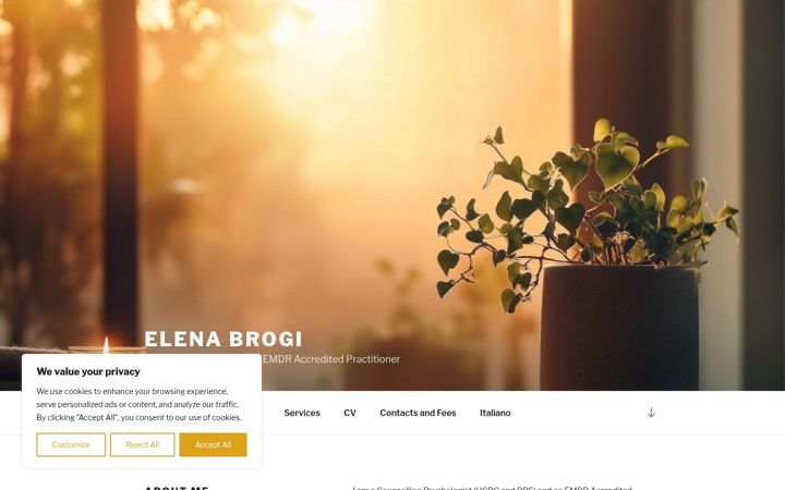 Screenshot of elenabrogi.com