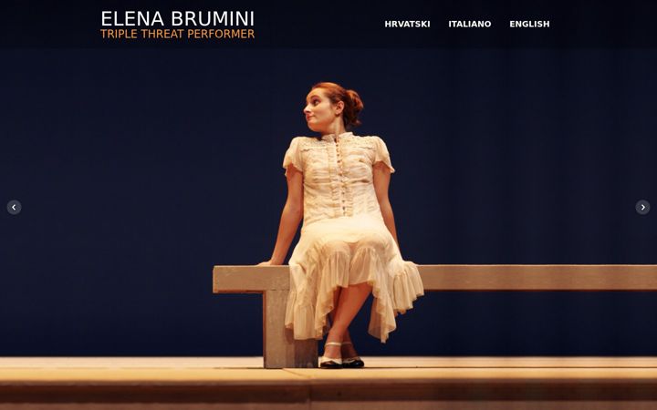 Screenshot of elenabrumini.com