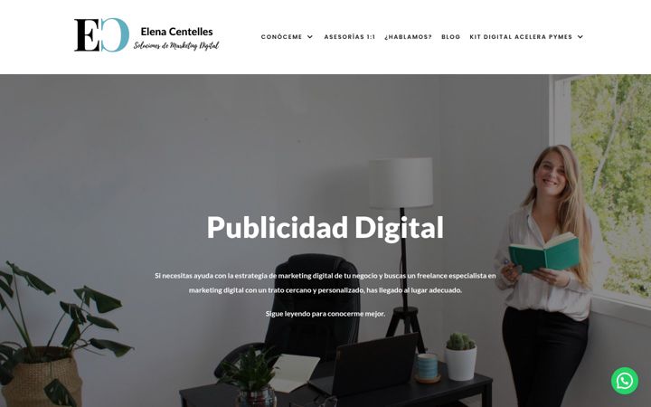 Screenshot of elenacentelles.com