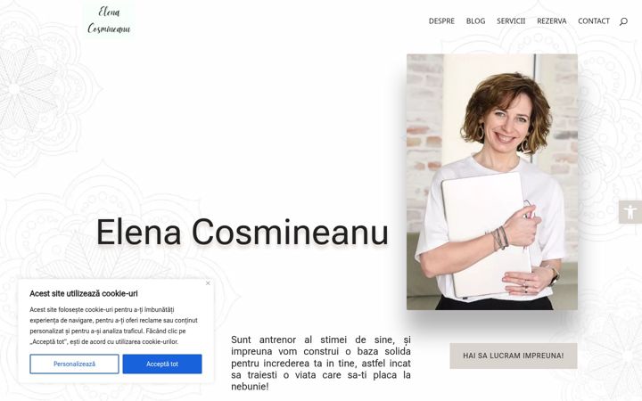 Skärmbild av elenacosmineanu.ro