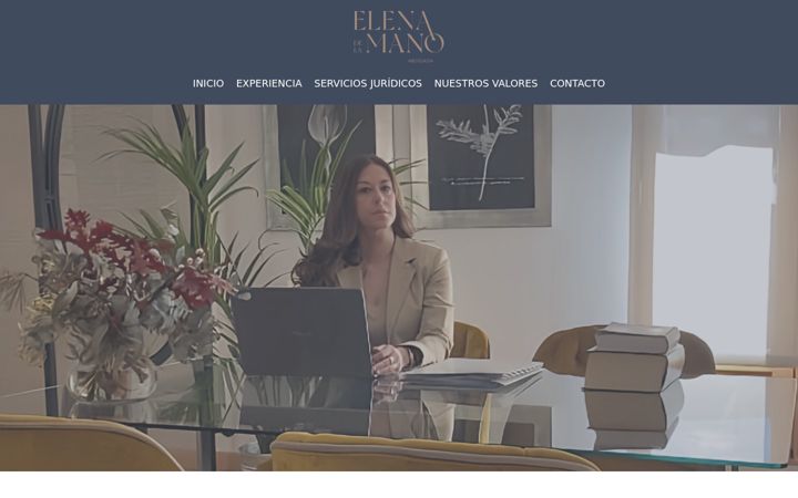 Screenshot of elenadelamanoabogados.com