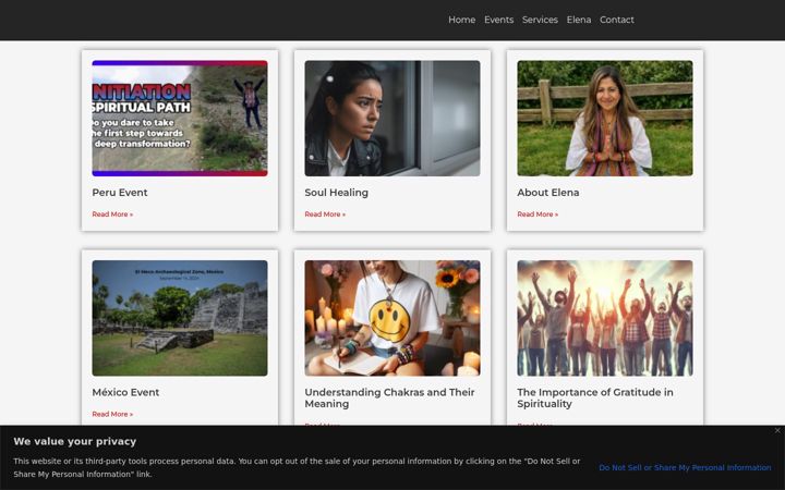 Screenshot of elenadominguez.com