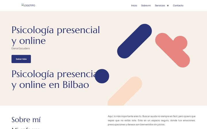 Screenshot of elenaescuderopsicologia.com