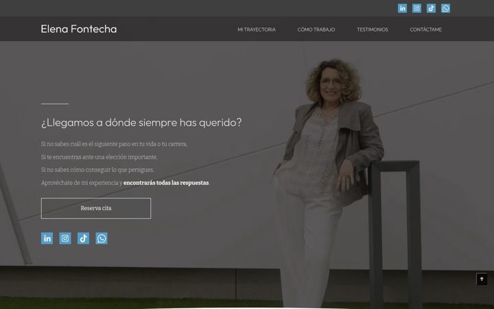 Screenshot of elenafontecha.com