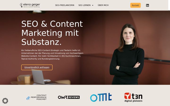 Screenshot di elenageiger.de