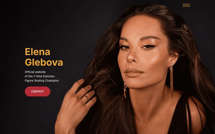 Screenshot of elenaglebova.com