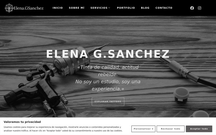 Captura de pantalla de elenagsanchez.es