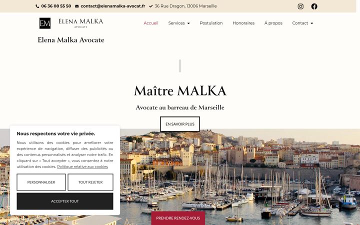 Ekrano kopija elenamalka-avocat.fr