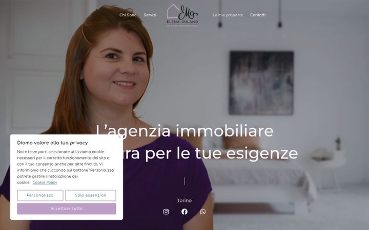 Skjámynd af elenamilanoimmobiliare.it