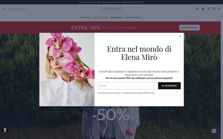 Screenshot of elenamiro.com