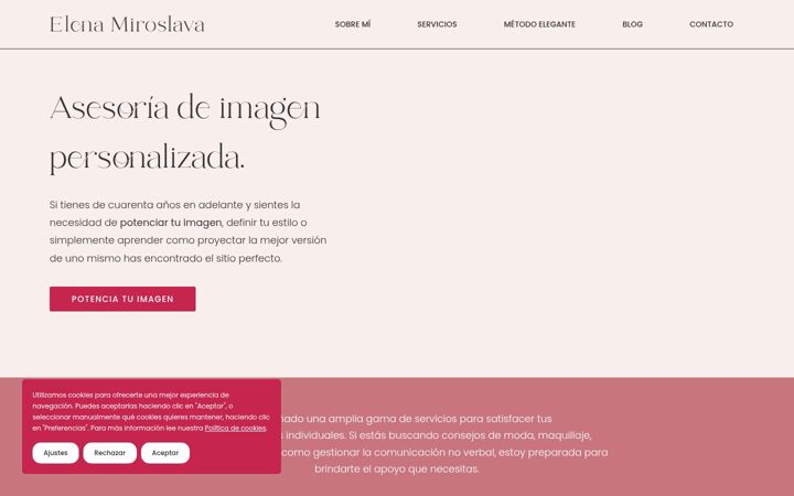 Screenshot of elenamiroslava.com