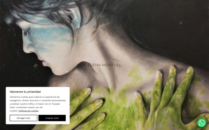 Screenshot of elenamontullart.com
