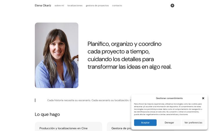 Screenshot of elenaokariz.com
