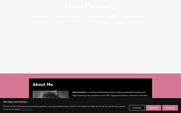 Screenshot stránky elenaominetti.it