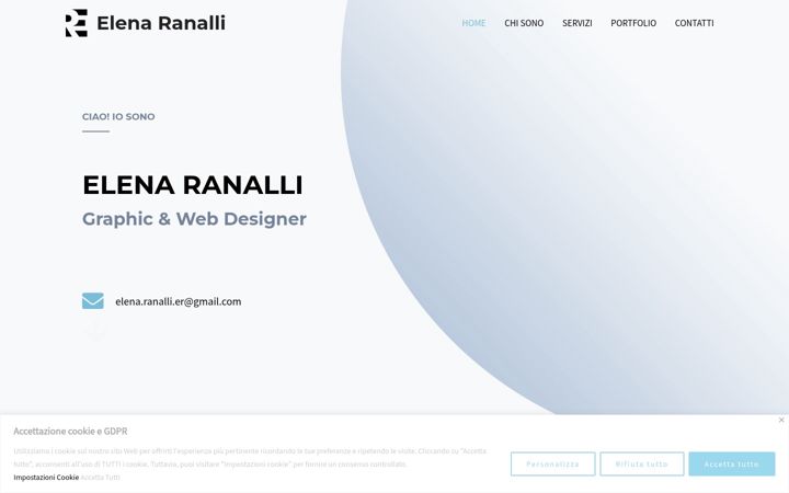 Screenshot of elenaranalligraphicwebdesigner.com