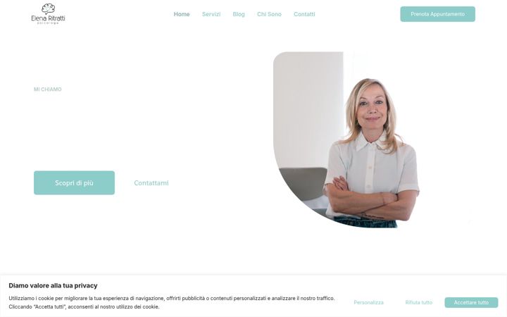 Screenshot stránky elenaritratti.it