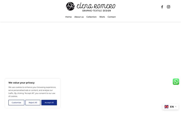 Screenshot von elenaromero.es