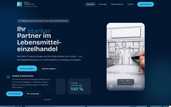 Screenshot di elenas-service.de