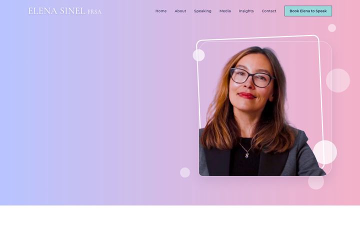 Screenshot of elenasinel.com