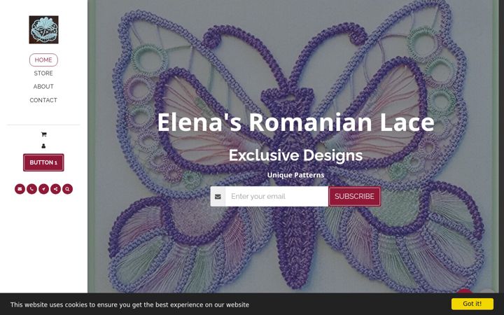Screenshot of elenasromanianlace.com