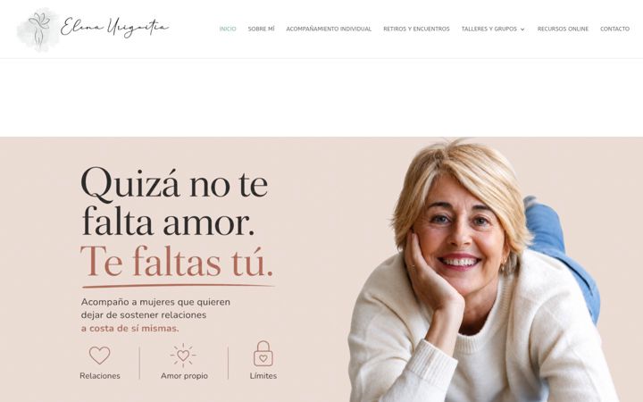 Screenshot of elenaurigoitia.com