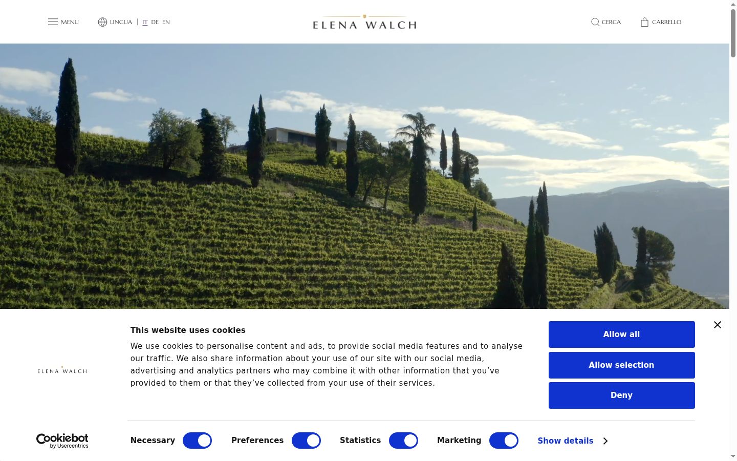 Screenshot tal-banner tal-kunsens muri qabel kwalunkwe interazzjoni