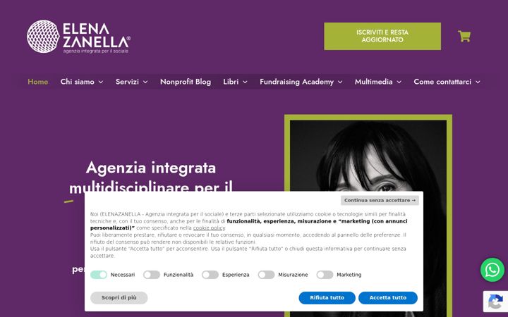 Screenshot του elenazanella.it