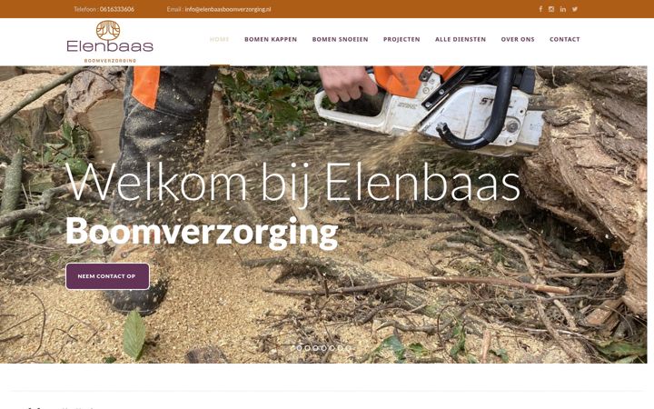 Ekrānuzņēmums no elenbaasboomverzorging.nl