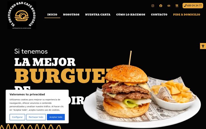 Screenshot of elencuentrobarcafe.com