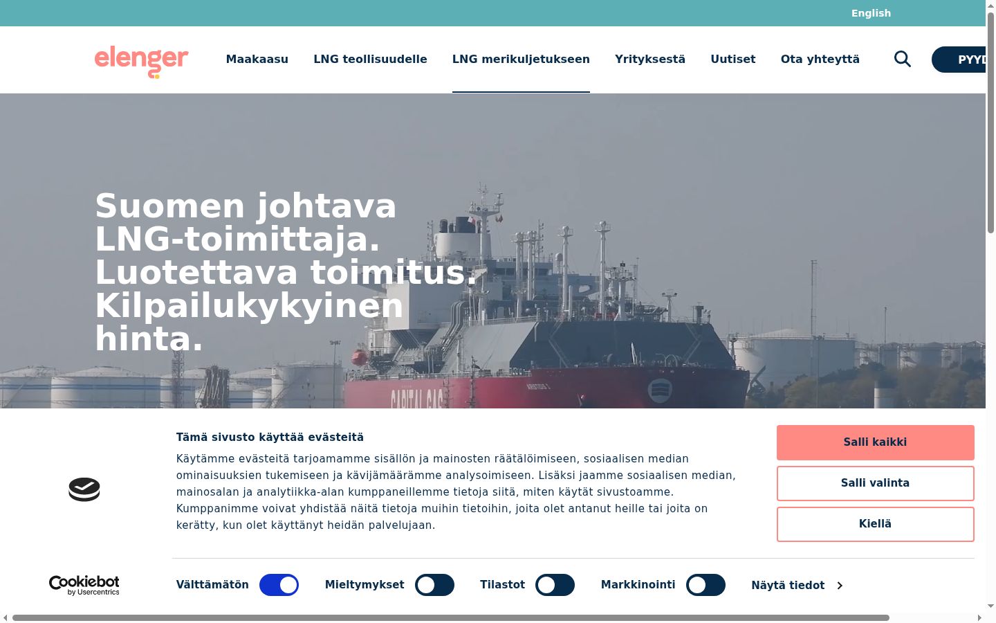 Sutikimo reklamjuostės, rodytos prieš bet kokią sąveiką, ekrano kopija