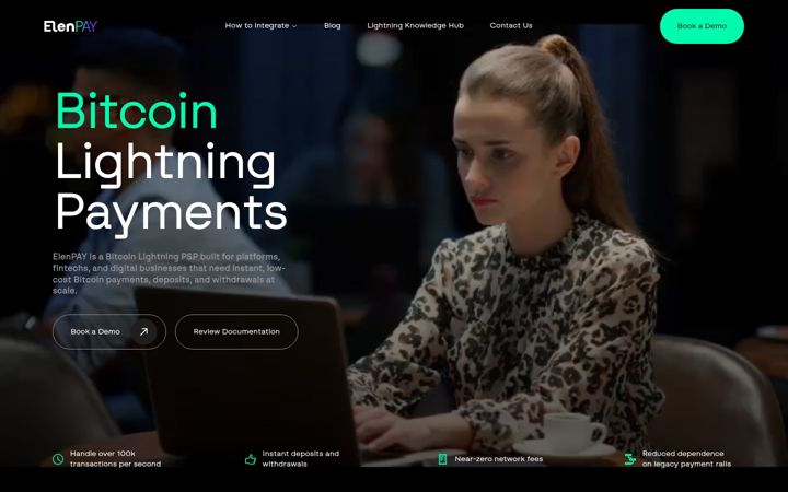 Screenshot of elenpay.tech