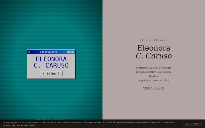 Screenshot of eleonoracaruso.com
