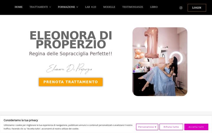 Skjermbilde av eleonoradiproperzio.it