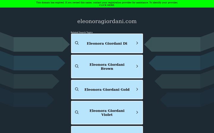 Screenshot of eleonoragiordani.com