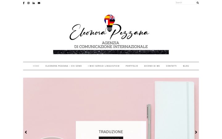 Screenshot of eleonorapezzana.com