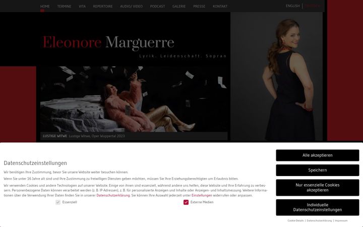 Zrzut ekranu eleonore-marguerre.de